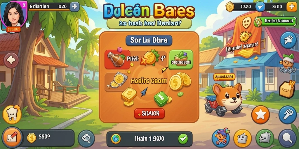 Karakter unik yang dapat Anda pilih.