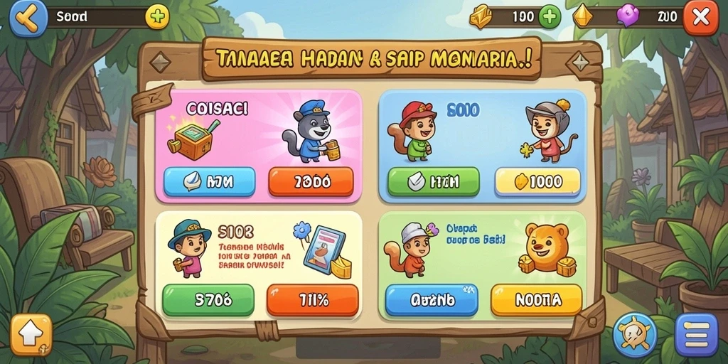 Berbagai pilihan tema menarik untuk pemain.